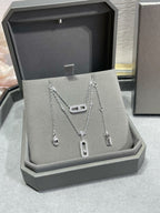 [Solara Schmuck]ZWEIREIHIGE DIAMANT-HALSKETTE