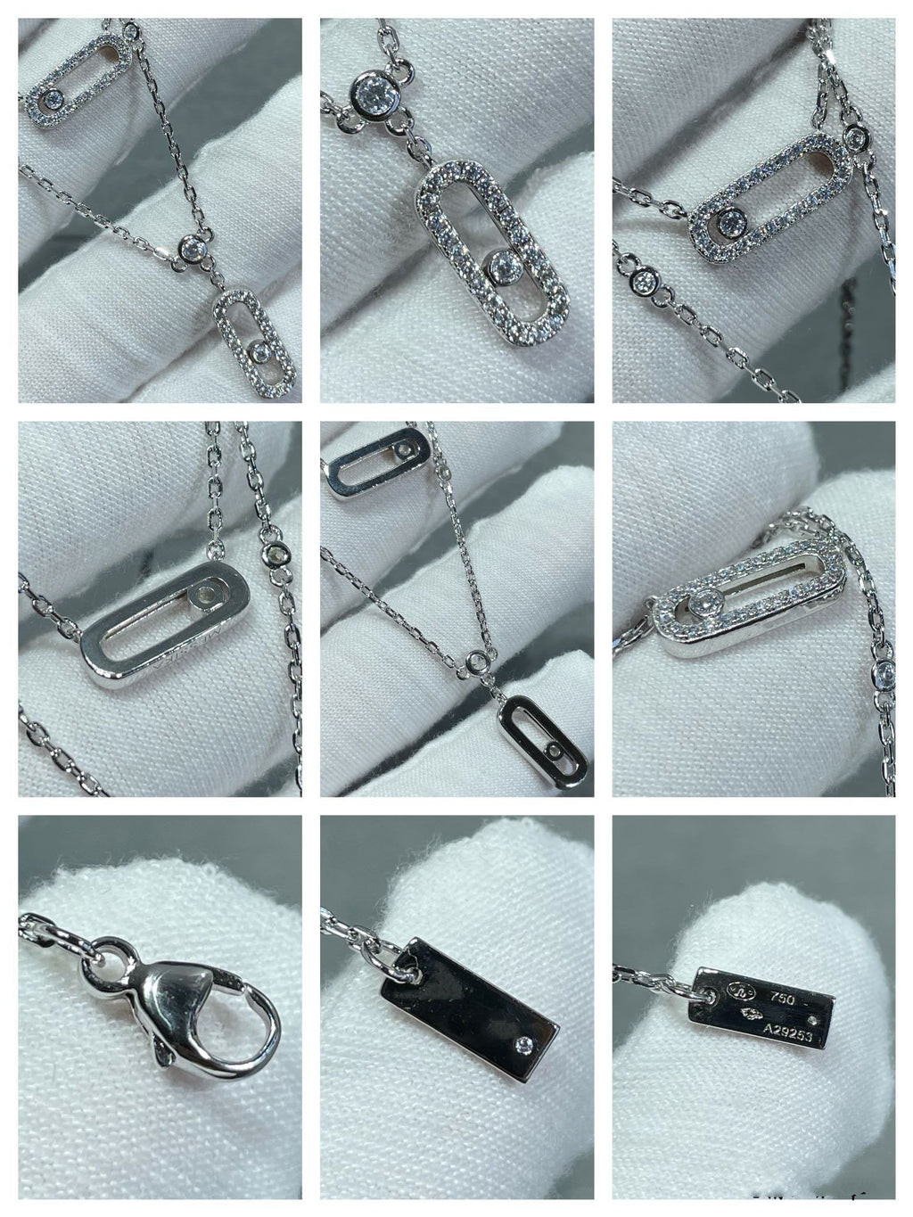 [Solara Schmuck]ZWEIREIHIGE DIAMANT-HALSKETTE