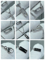 [Solara Schmuck]ZWEIREIHIGE DIAMANT-HALSKETTE