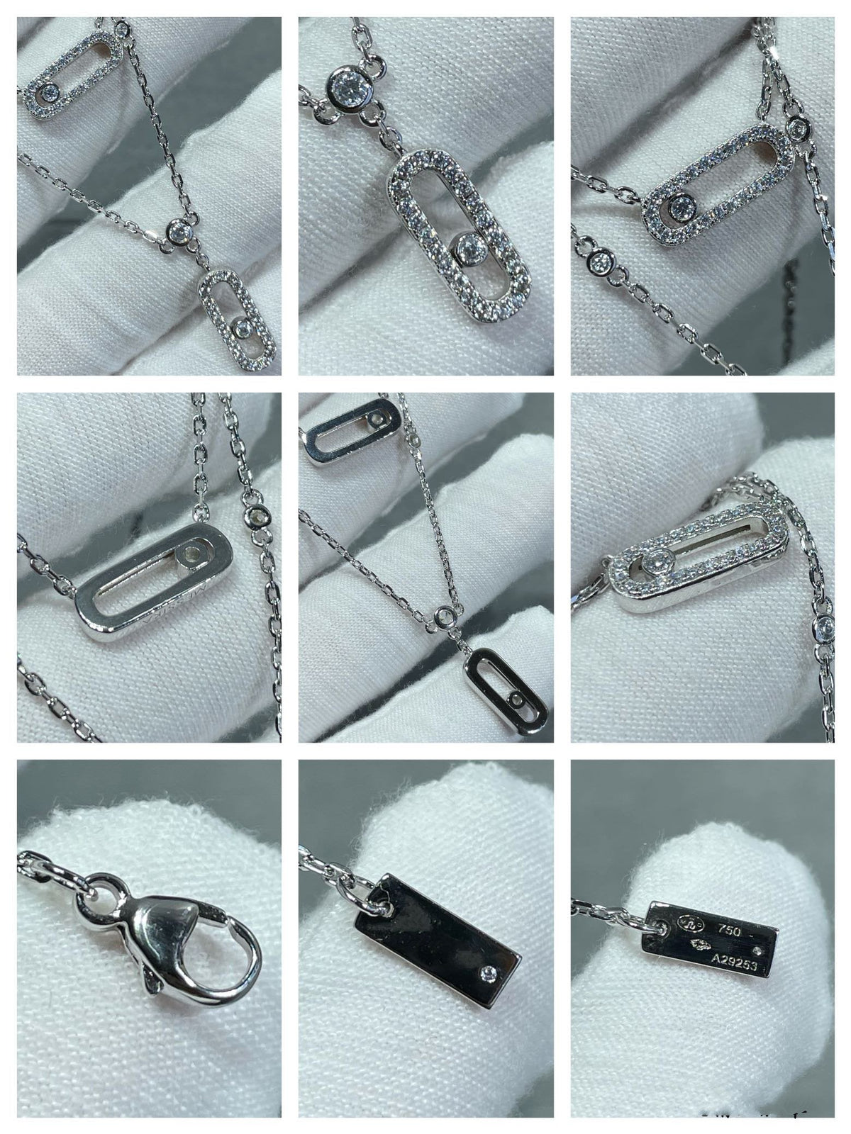 [Solara Schmuck]ZWEIREIHIGE DIAMANT-HALSKETTE