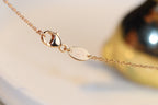 [Solara Jewelry ]JEUX マラカイト 1 ダイヤモンド ピンクゴールド ネックレス