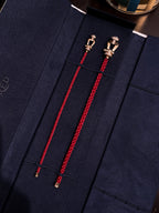 [Solara Jewelry ]FORCE 10 HALB DIAMANT ROTGOLD ROTES CORDERI GROSSES UND MITTLERES MODELL