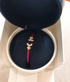 [Solara Jewelry ]FORCE 10 HALB DIAMANT ROTGOLD ROTES CORDERI GROSSES UND MITTLERES MODELL