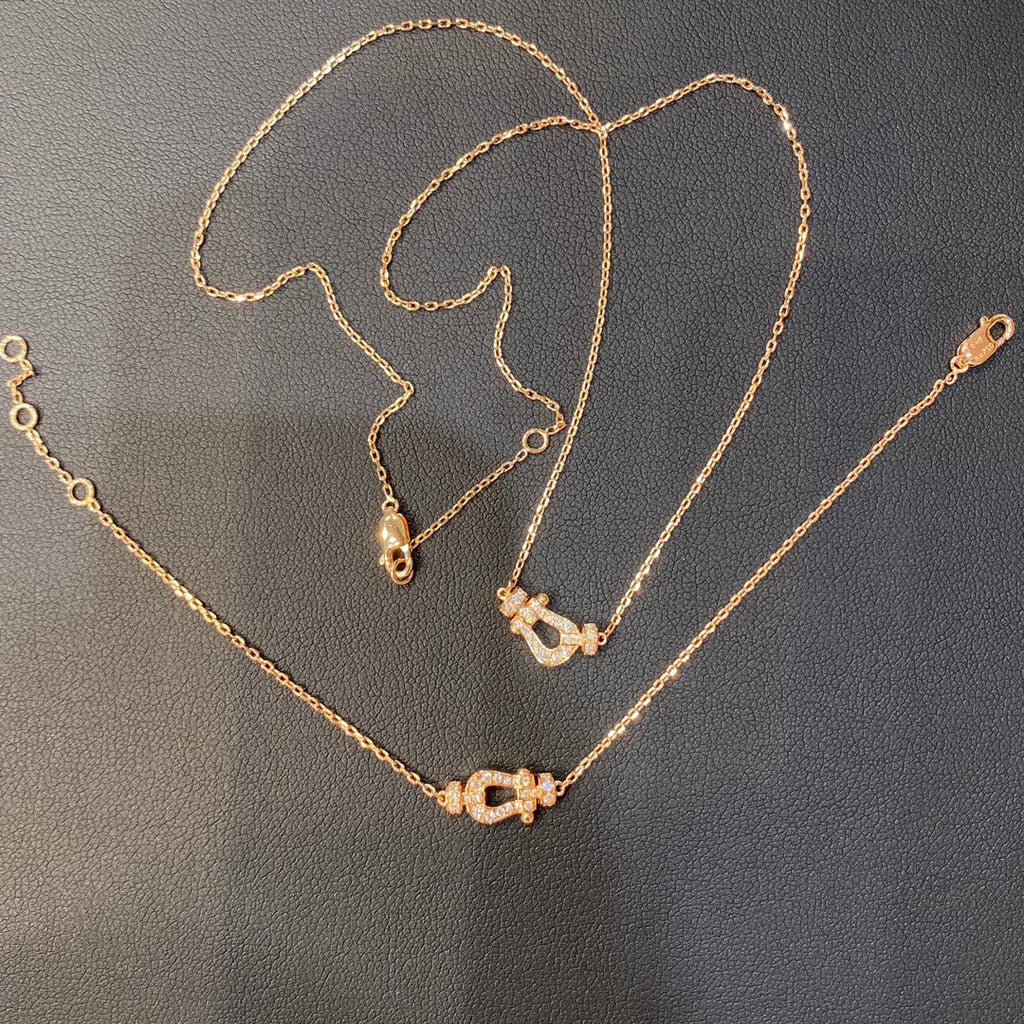 [Solara Jewelry ]FORCE 10 DIAMOND PINK GOLD NECKLACE MINI MODEL