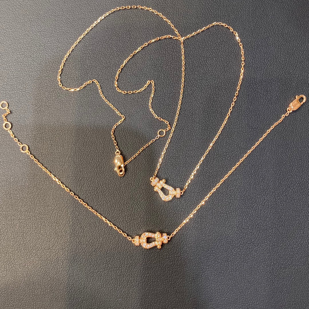 [Solara Jewelry ]FORCE 10 DIAMOND PINK GOLD NECKLACE MINI MODEL