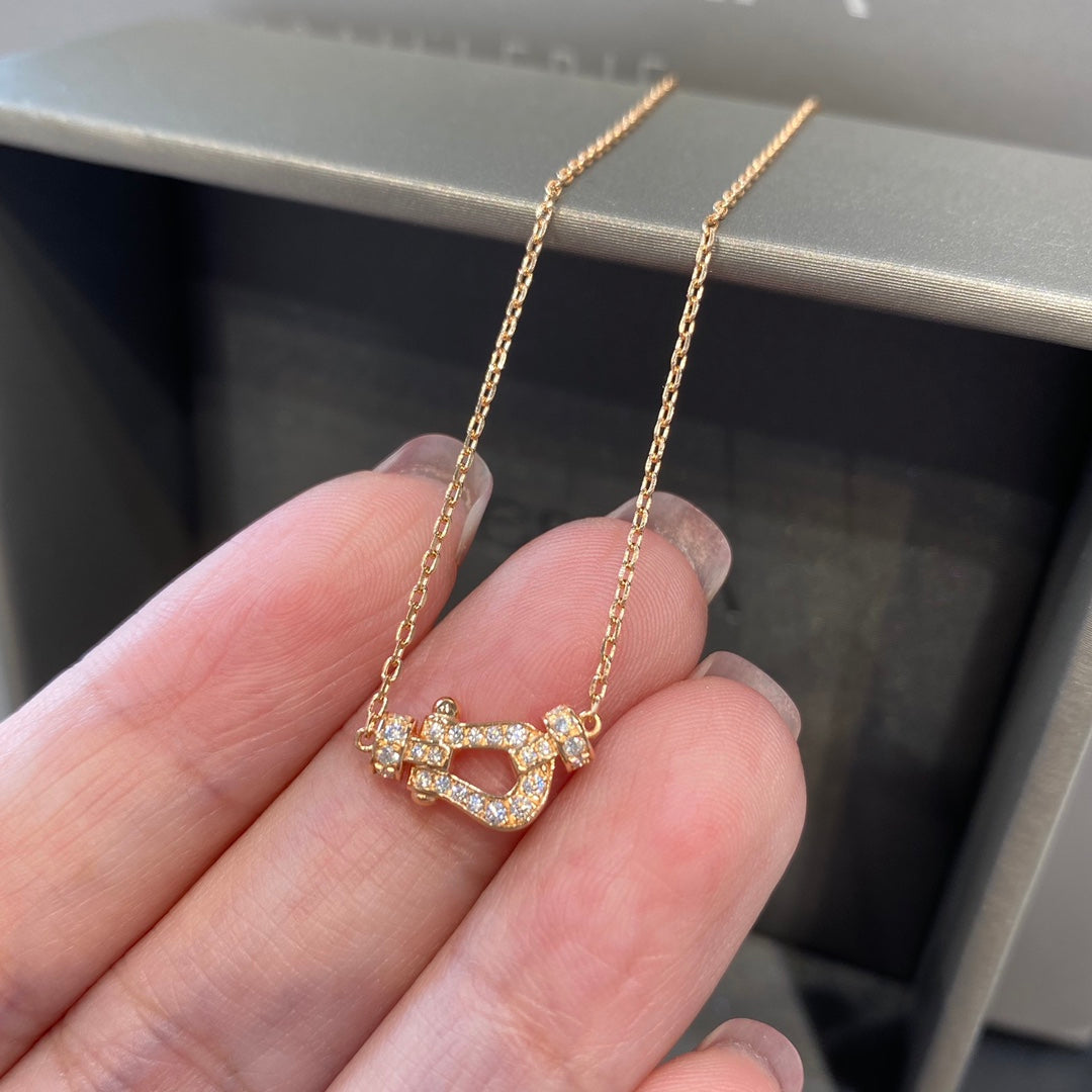 [Solara Jewelry ]FORCE 10 DIAMOND PINK GOLD NECKLACE MINI MODEL