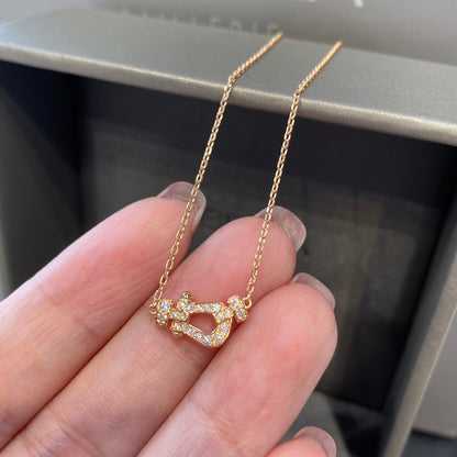 [Solara Jewelry ]FORCE 10 DIAMOND PINK GOLD NECKLACE MINI MODEL