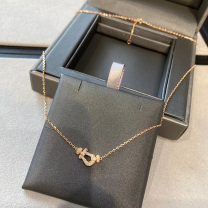 [Solara Jewelry ]FORCE 10 DIAMOND PINK GOLD NECKLACE MINI MODEL