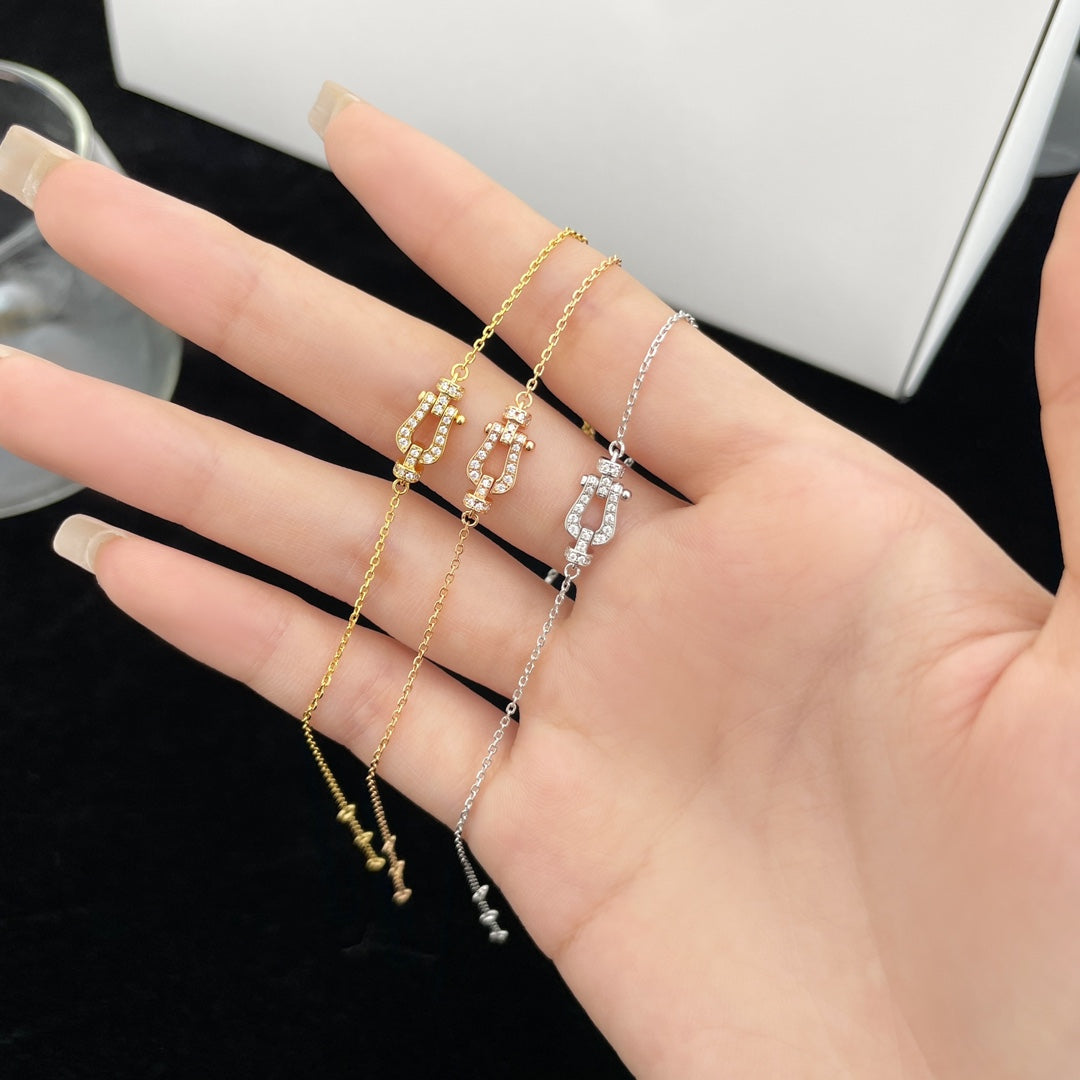 [Solara Jewelry] フォース10 フルダイヤモンド バックル チェーンリンク ミニモデル