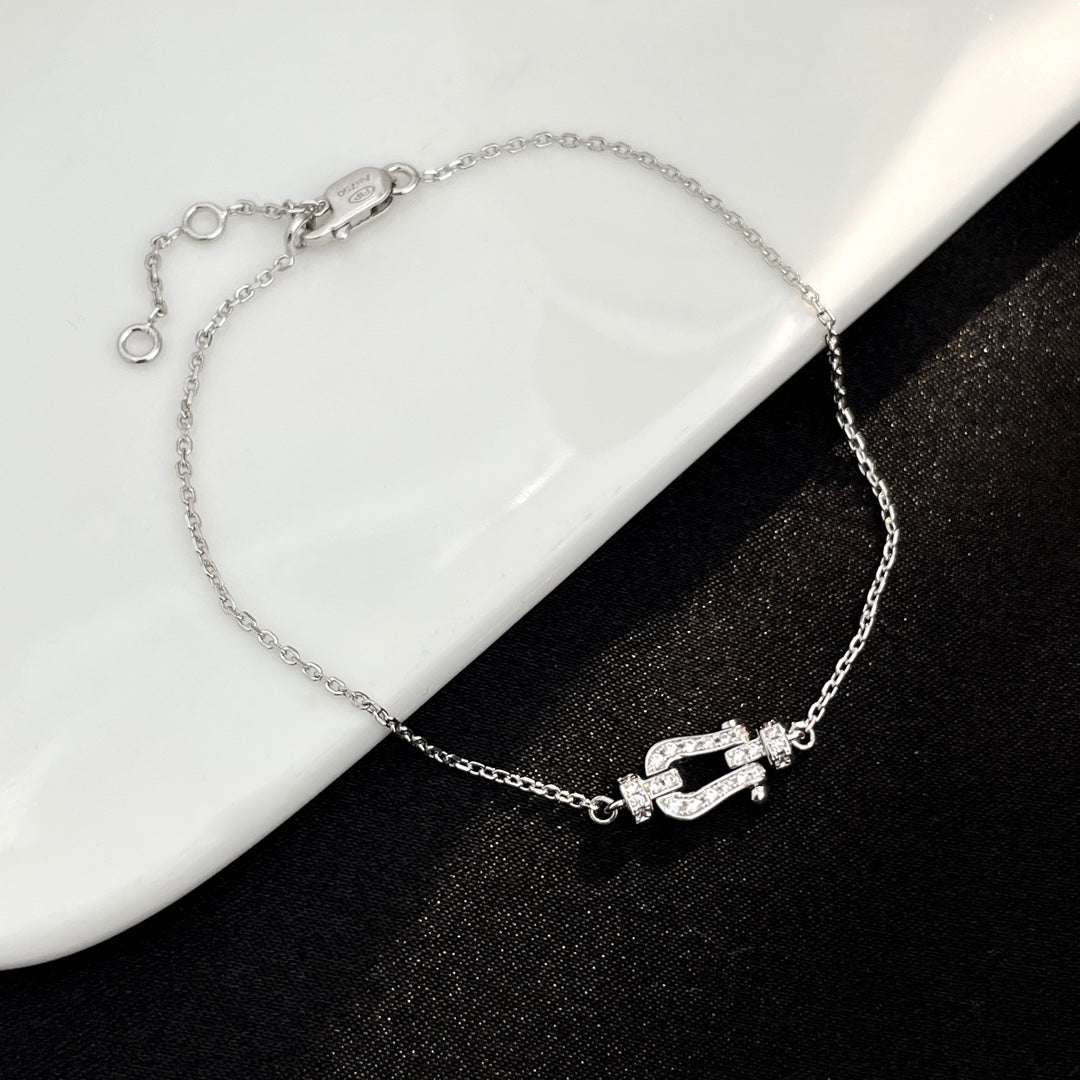 [Solara Jewelry] フォース10 フルダイヤモンド バックル チェーンリンク ミニモデル