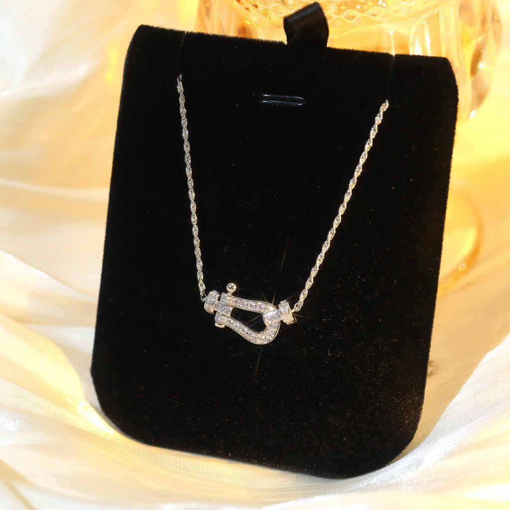 [Solara Jewelry ]FORCE 10 DIAMANT SILBERHALSKETTE MINI-MODELL