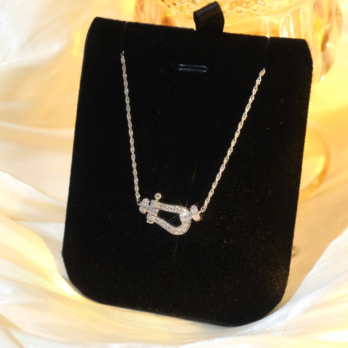 [Solara Jewelry ]FORCE 10 DIAMANT SILBERHALSKETTE MINI-MODELL