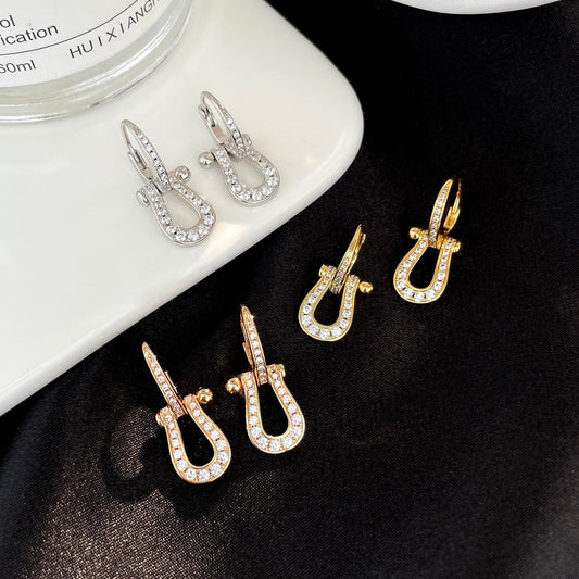 [Solara Jewelry ]フォース10 フルダイヤモンド ドロップイヤリング ミディアムモデル