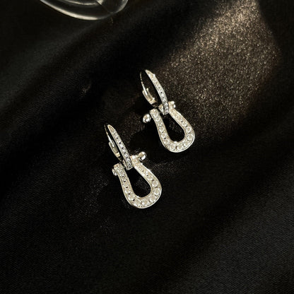 [Solara Jewelry ]FORCE 10 VOLLSTÄNDIG MIT DIAMANTEN BESETZTE HÄNGEOHRRINGE MITTLERES MODELL