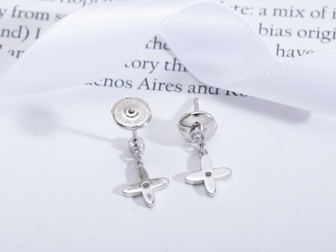 [Solara Jewelry ]ヴィディル シルバー ダイヤモンド ミニドロップイヤリング