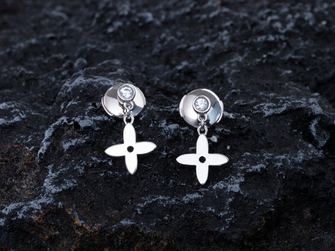 [Solara Jewelry ]ヴィディル シルバー ダイヤモンド ミニドロップイヤリング
