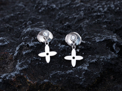 [Solara Jewelry ]ヴィディル シルバー ダイヤモンド ミニドロップイヤリング