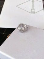 [Solara Jewelry ]CLOVER SILVER RING