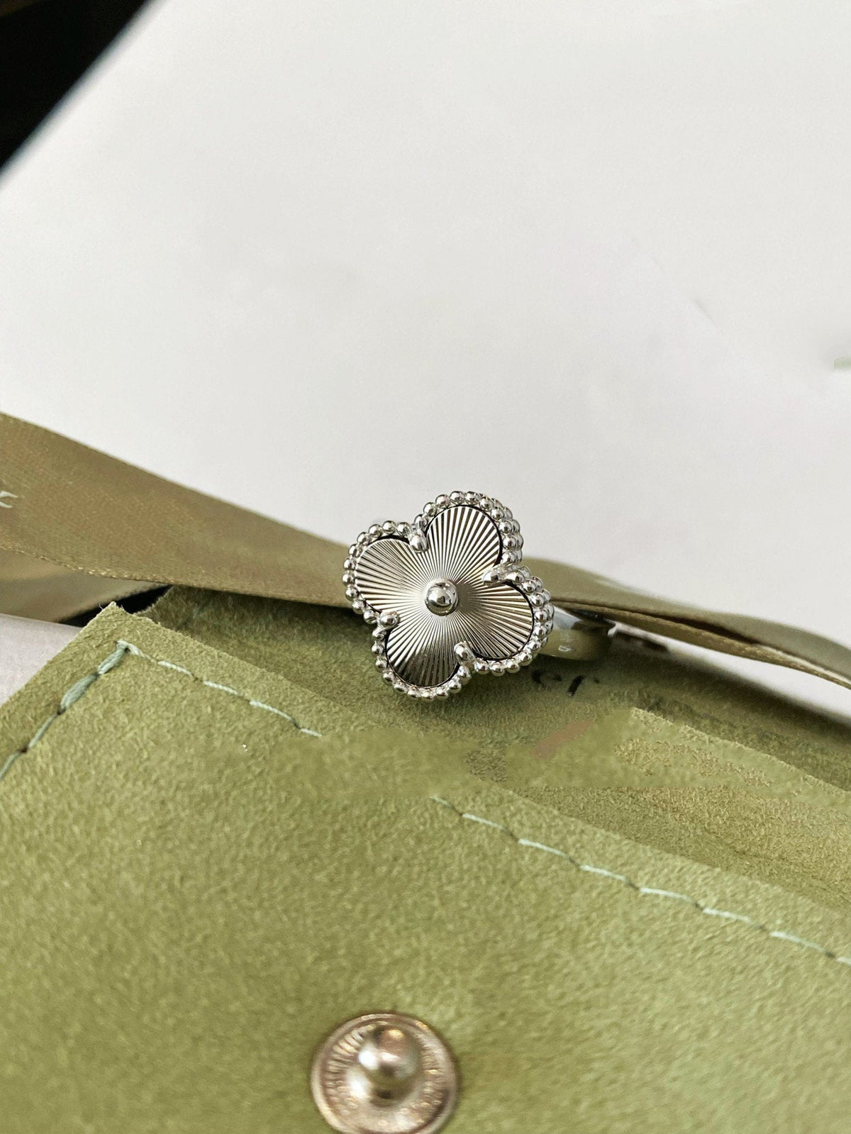 [Solara Jewelry ]CLOVER SILVER RING