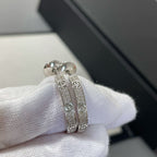 [Solara Jewelry ]ラブダイヤモンド シルバーフープピアス