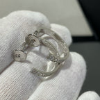 [Solara Jewelry ]ラブダイヤモンド シルバーフープピアス