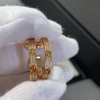 [Solara Jewelry ]LOVE ダイヤモンド ピンクゴールド フープピアス