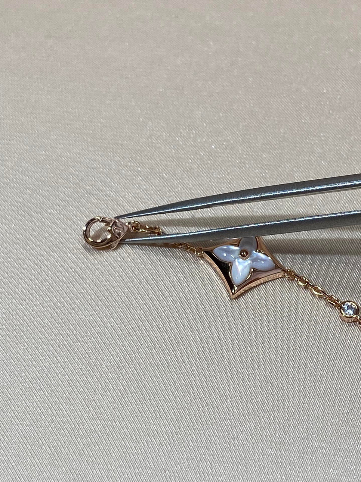 [ソラーラ ジュエリー ]スター 4モチーフ MOP ダイヤモンド ピンクゴールド ブレスレット