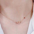 [Solara Jewelry ]FORCE 10 DIAMOND PINK GOLD NECKLACE