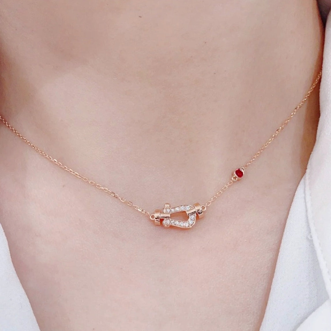 [Solara Jewelry ]FORCE 10 DIAMOND PINK GOLD NECKLACE