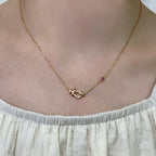 [Solara Jewelry ]FORCE 10 DIAMOND PINK GOLD NECKLACE