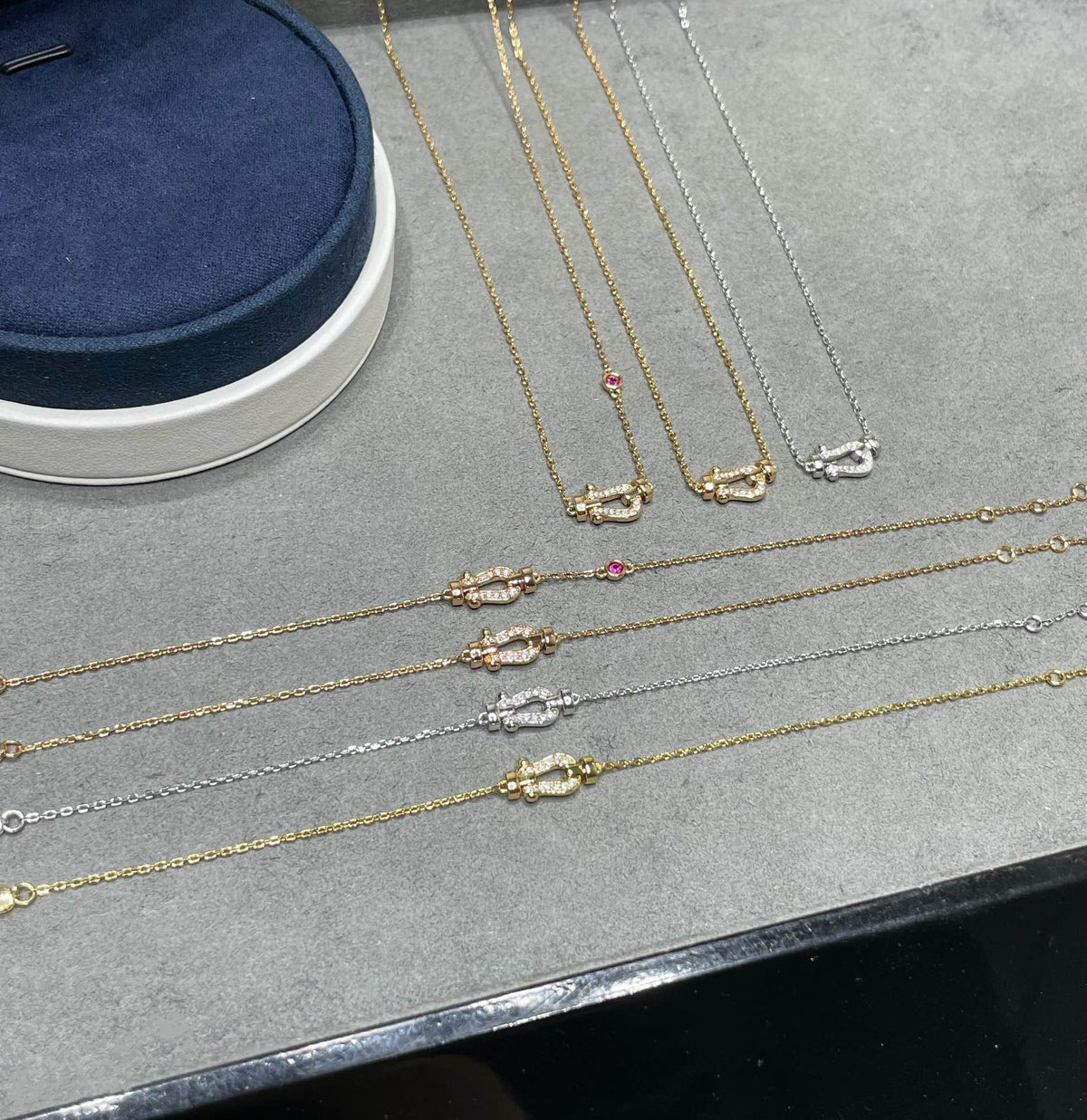 [Solara Jewelry ]FORCE 10 DIAMOND PINK GOLD NECKLACE