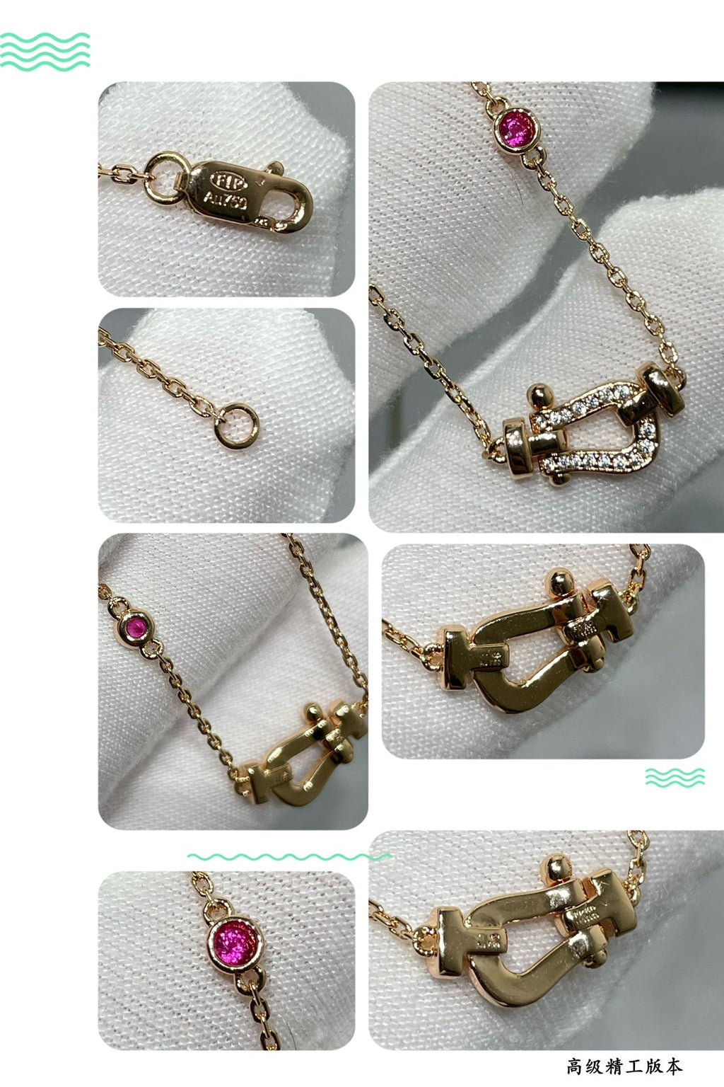 [Solara Jewelry ]FORCE 10 DIAMOND PINK GOLD NECKLACE