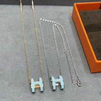 [Solara Jewelry ]POP H SKY BLUE NECKLACE