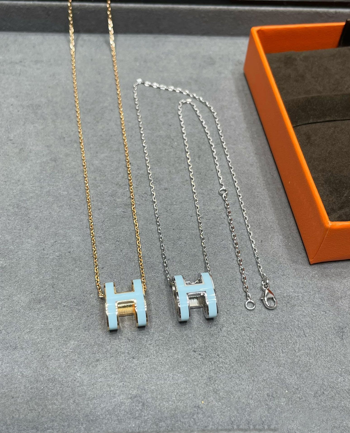 [Solara Jewelry ]POP H HELLBLAUE HALSKETTE