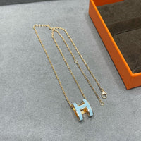 [Solara Jewelry ]POP H SKY BLUE NECKLACE