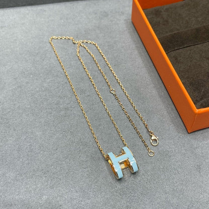[Solara Jewelry ]POP H HELLBLAUE HALSKETTE