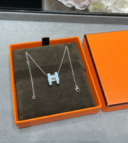 [Solara Jewelry ]POP H HELLBLAUE HALSKETTE