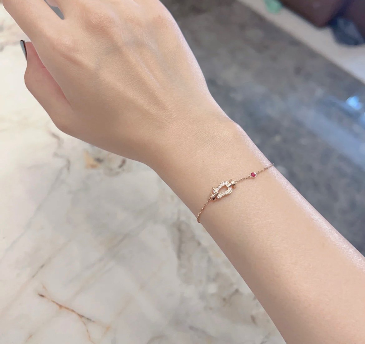 [Solara Jewelry ]FORCE 10 DIAMANT-KETTENGLIEDER-ARMBAND AUS ROSÉGOLD