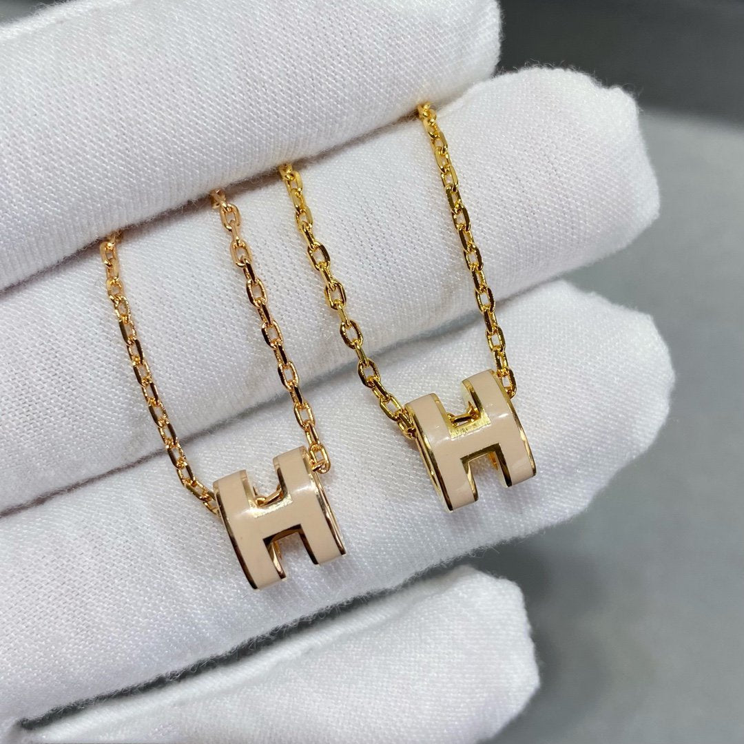 [Solara Jewelry ]MINI POP H NECKLACE