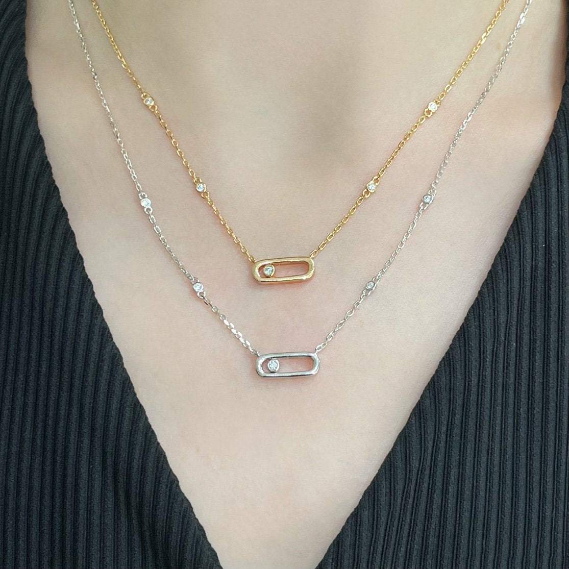 [Solara jewelry]MOVE UNO DIAMOND HALSKETTE