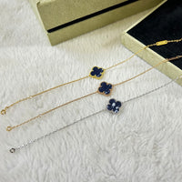 [Solara Jewelry ]CLOVER 1 MOTIF PIETERSITE BRACELET