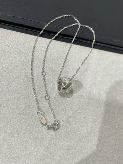 [ソラーラジュエリー] LIENS EVIDENCE DIAMOND PAVED NECKLACE