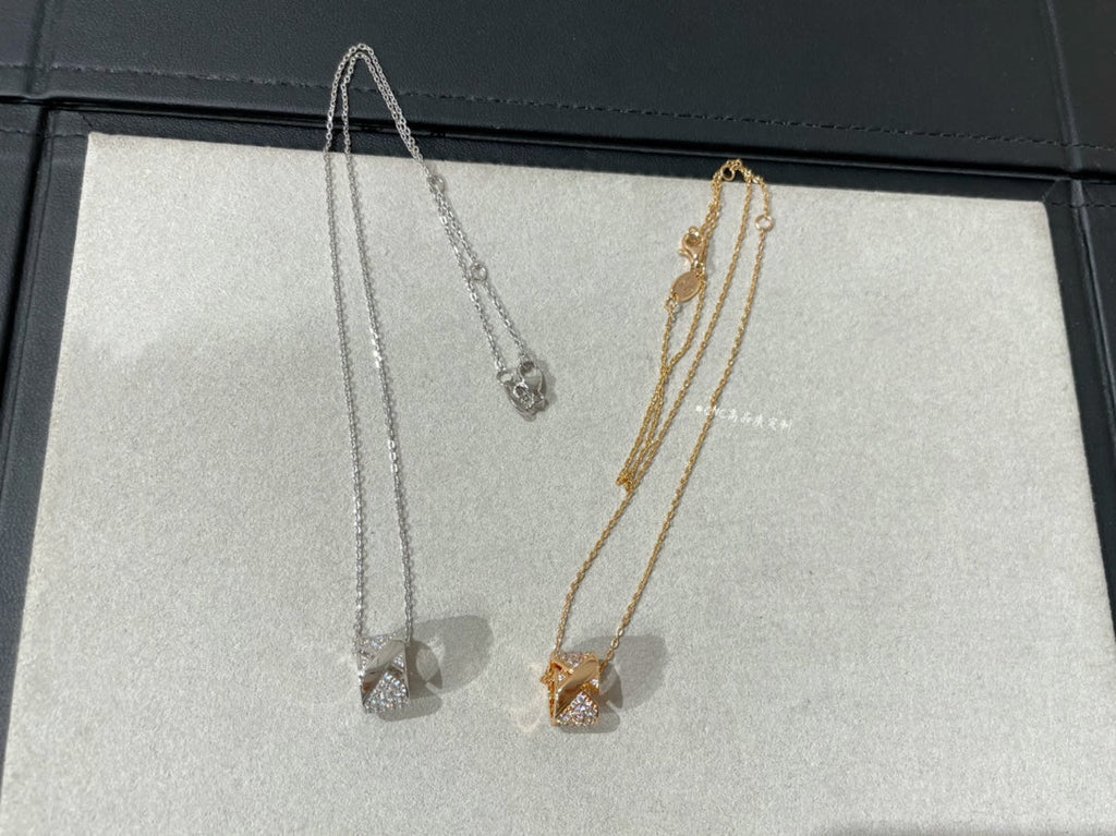 [Solara Jewelry ]LIENS EVIDENCE DIAMOND PAVED NECKLACE