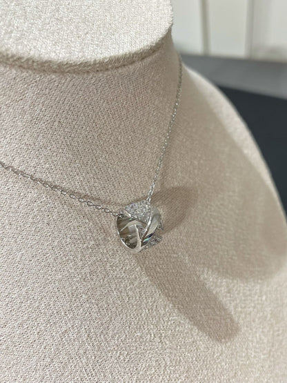 [ソラーラジュエリー] LIENS EVIDENCE DIAMOND PAVED NECKLACE