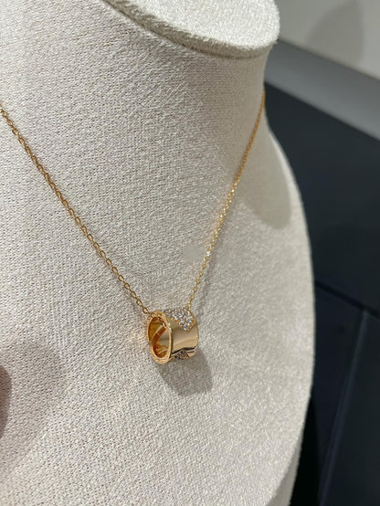 [ソラーラジュエリー] LIENS EVIDENCE DIAMOND PAVED NECKLACE