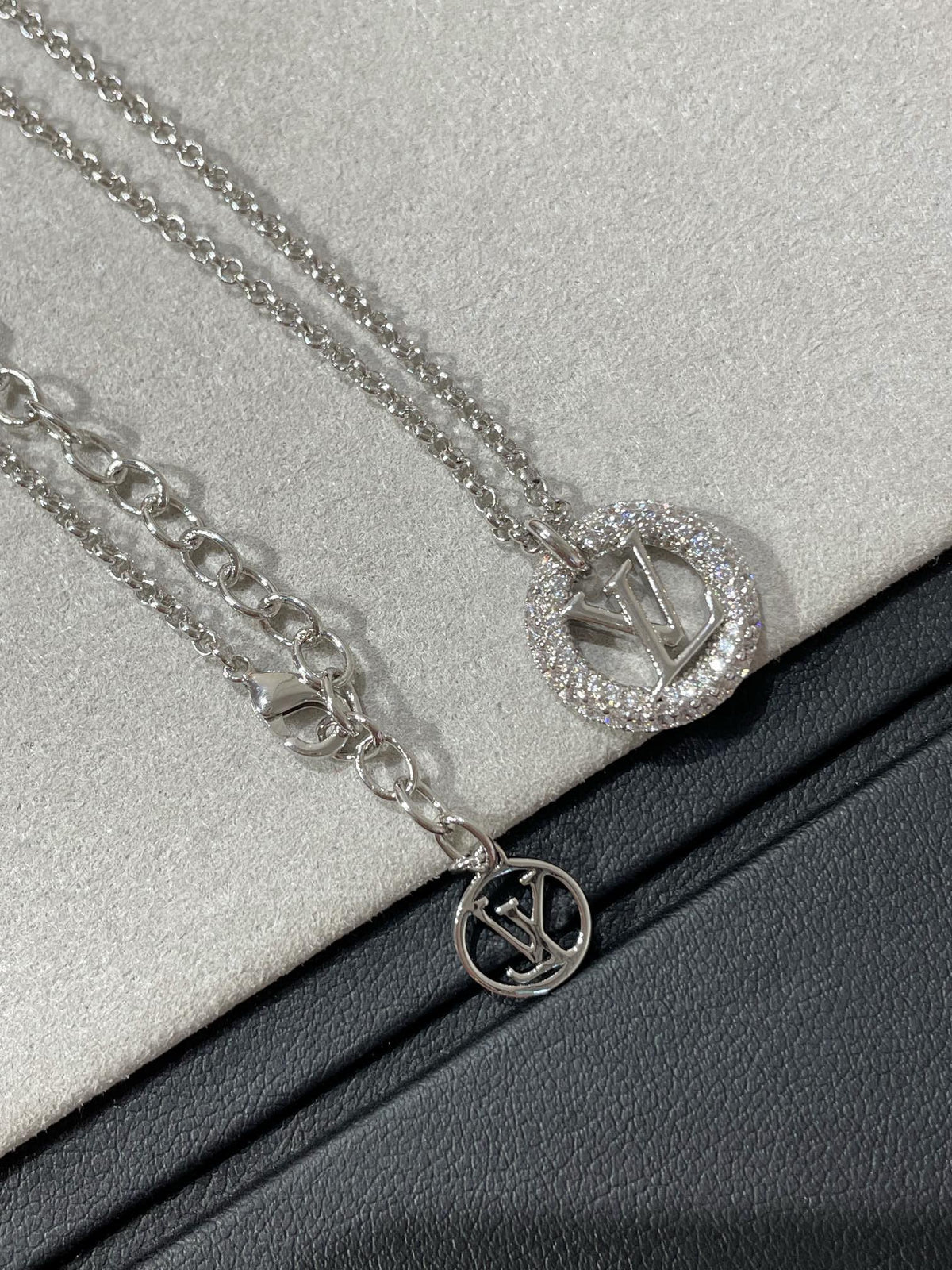 [Solara Jewelry ]BY NIGHT DIAMOND PAVED NECKLACE