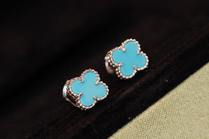 [Solara Jewelry] KLEEBALL MINI TÜRKIS SILBER OHRSTECKER