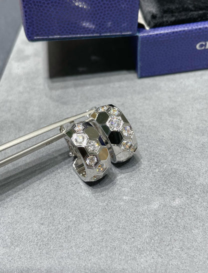 [Solara Jewelry ]BEE LOVE ダイヤモンドフープピアス