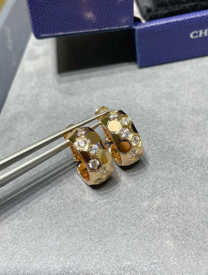 [Solara Jewelry ]BEE LOVE ダイヤモンドフープピアス