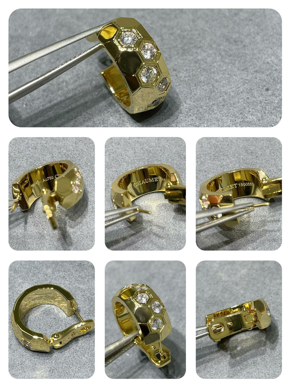 [Solara Jewelry ]BEE LOVE ダイヤモンドフープピアス